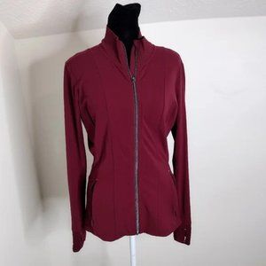 Athleta Burgundy Shanti Jacket in Powervita I Size Small